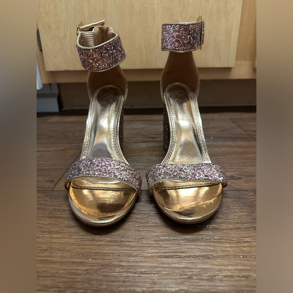 Herstyle Womens Rumors High Heels Open Toe Chunky Block Heeled Sandals Size 9 - Picture 2 of 4